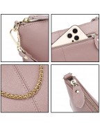 Genuine leather women's wrist bag