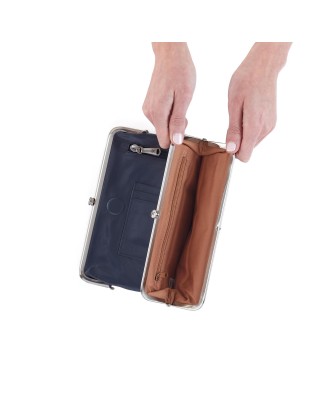 Women's Blue Stone Handbag