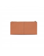 Women's Coconut Shell Leather Wristlet Bag
