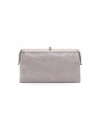 Women's Leather Light Grey Clutch
