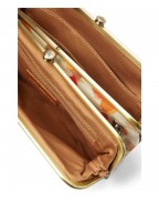 Women's Leather Multicolor Clutch