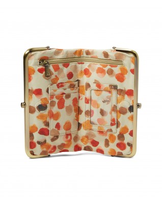 Women's Leather Multicolor Clutch