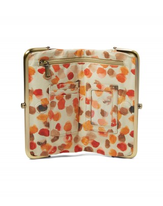 Women's Leather Multicolor Clutch