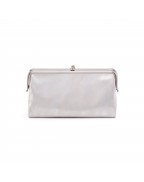 Women's Leather Silver Clutch