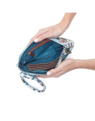 Womens Sable Flora Print Wallet