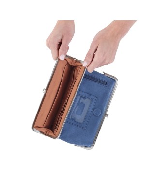 Women's blue handbag