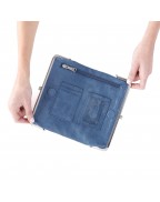Women's blue handbag
